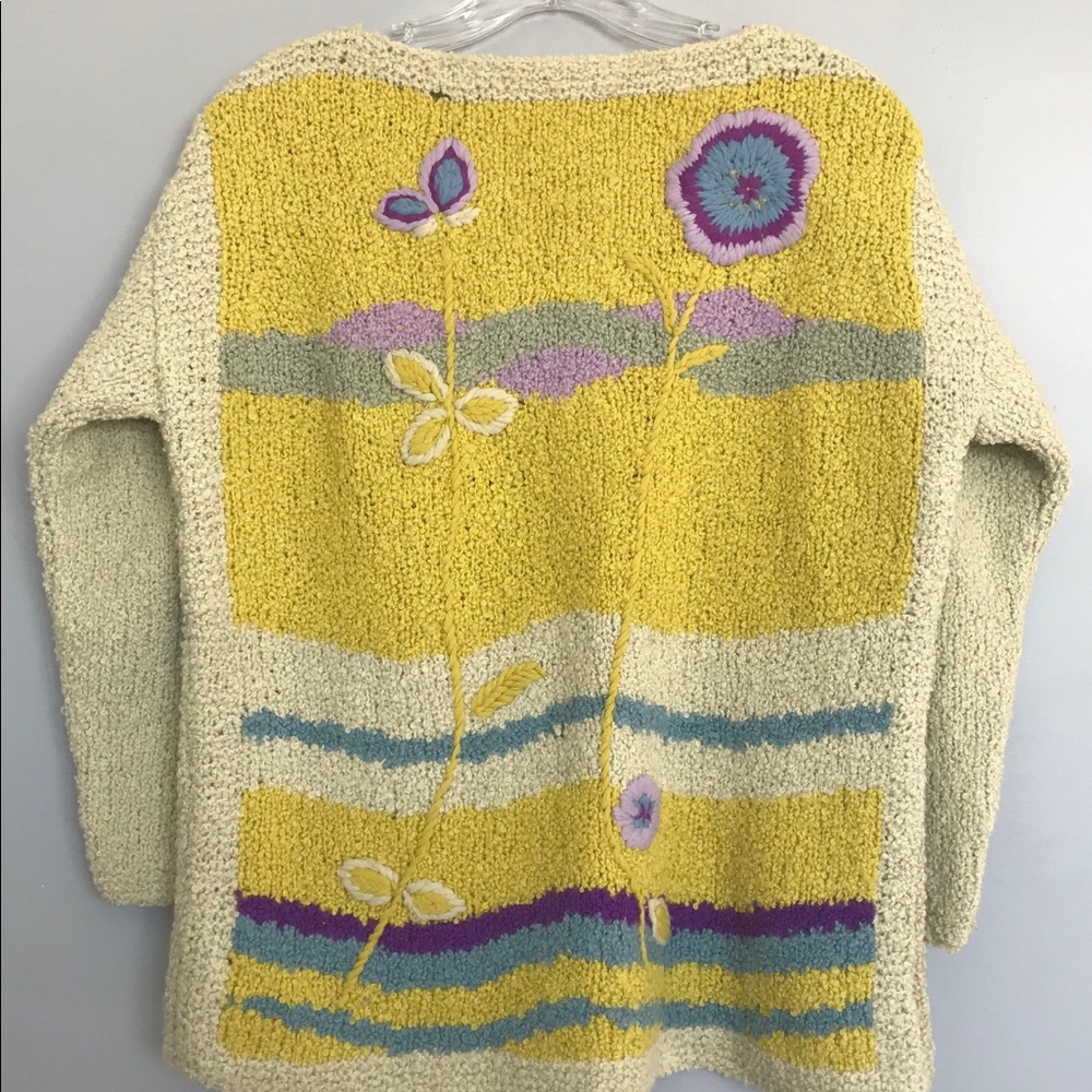 Vintage ILARIA ITALIAN Hand knitTed wool Sweater